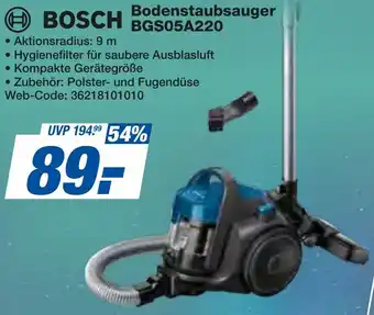 expert Techno Land BOSCH Bodenstaubsauger BGS05A220 Angebot