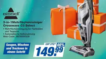 expert Techno Land Bissell 3-in-1 Mehrflächenreiniger Crosswave C3 Select Angebot