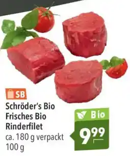 CITTI Markt Schröder's Bio Frisches Bio Rinderfilet Angebot