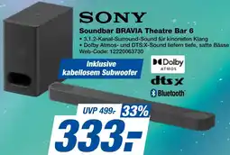 expert Techno Land SONY Soundbar BRAVIA Theatre Bar 6 Angebot