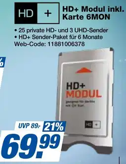 expert Techno Land HD+ Modul inkl. Karte 6MON Angebot