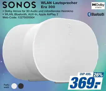 expert Techno Land SONOS WLAN Lautsprecher Era 300 Angebot