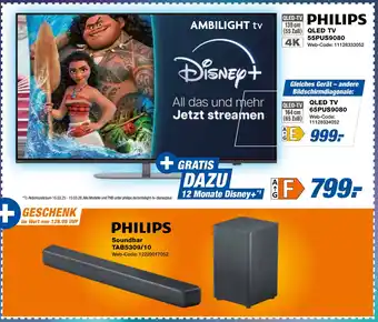 expert Techno Land PHILIPS QLED-TV 55PUS9080 Angebot