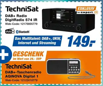 expert Techno Land TechniSat DAB+ Radio DigitRadio 574 IR Angebot