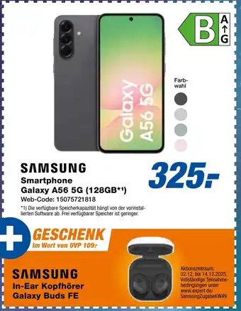 expert Techno Land SAMSUNG Smartphone Galaxy A56 5G (128GB) Angebot