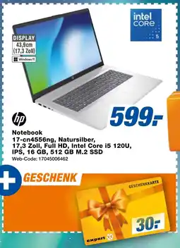 expert Techno Land hp Notebook 17-cn4556ng, Natursilber Angebot