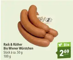 CITTI Markt Rack & Rüther Bio Wiener Würstchen Angebot