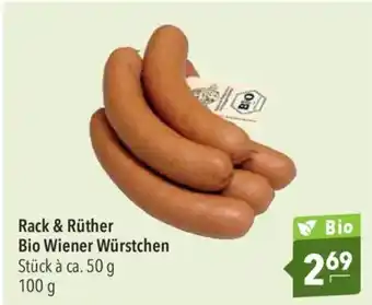 CITTI Markt Rack & Rüther Bio Wiener Würstchen Angebot
