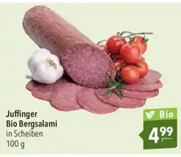 CITTI Markt Juffinger Bio Bergsalami Angebot