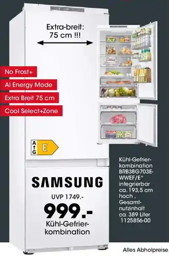 Möbel Martin SAMSUNG Kühl-Gefrierkombination BRB38G703E-WWEF/E Angebot