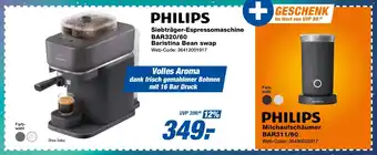 expert Techno Land PHILIPS Siebträger-Espressomaschine BAR320/60 Baristina Bean swap Angebot