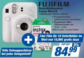 expert Techno Land FUJIFILM Sofortbildkamera Instax Mini12 Angebot