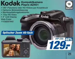 expert Techno Land Kodak Kompaktkamera Pixpro AZ401 Angebot