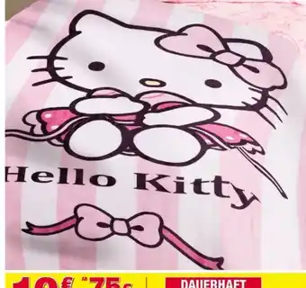 Woolworth Sanrio Hello Kitty Flanell Wohndecke Angebot