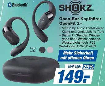 expert Techno Land SHOKZ Open-Ear Kopfhörer OpenFit 2+ Angebot