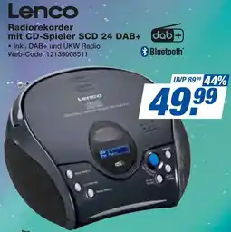 expert Techno Land Lenco Radiorekorder mit CD-Spieler SCD 24 DAB+ Angebot
