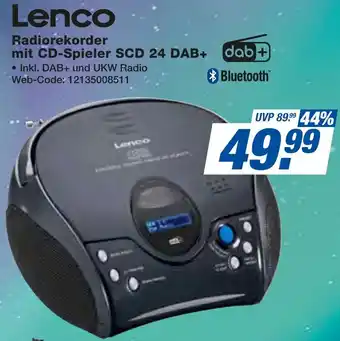 expert Techno Land Lenco Radiorekorder mit CD-Spieler SCD 24 DAB+ Angebot