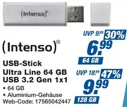 expert Techno Land (Intenso) USB-Stick Ultra Line 64 GB USB 3.2 Gen 1x1 Angebot