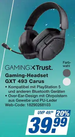 expert Techno Land GAMINGXTrust Gaming-Headset GXT 493 Carus Angebot