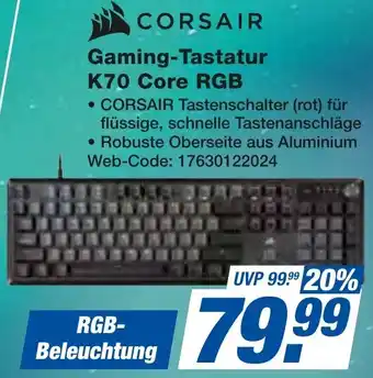 expert Techno Land CORSAIR Gaming-Tastatur K70 Core RGB Angebot