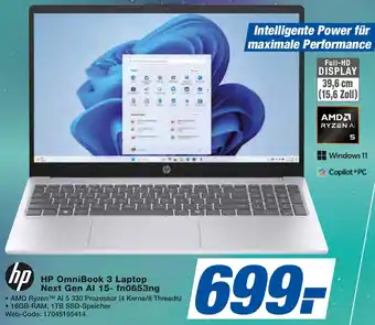 expert Techno Land HP OmniBook 3 Laptop Next Gen Al 15- fn0653ng Angebot