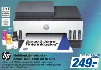 expert Techno Land hp Multifunktionsdrucker Smart Tank 7305 All-in-One Angebot
