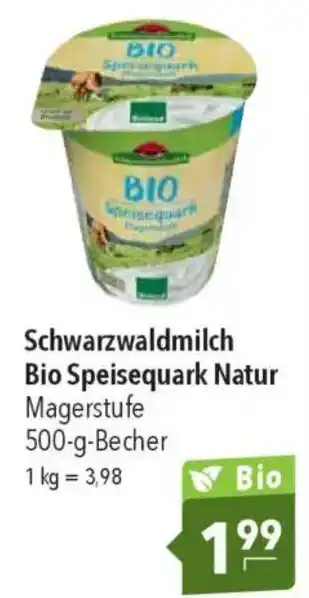 CITTI Markt Schwarzwaldmilch Bio Speisequark Natur Angebot