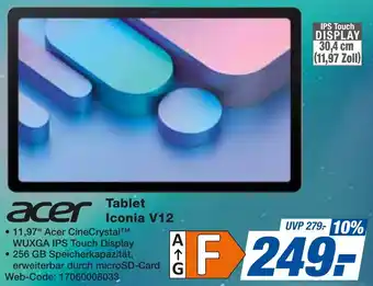 expert Techno Land acer Tablet Iconia V12 Angebot