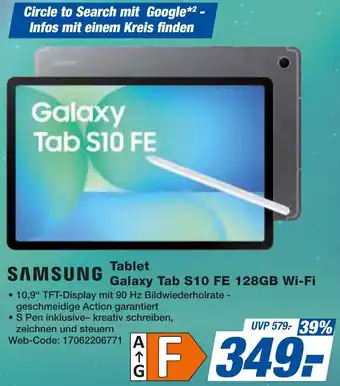 expert Techno Land SAMSUNG Tablet Galaxy Tab S10 FE 128GB Wi-Fi Angebot