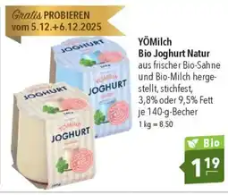 CITTI Markt YÖMilch Bio Joghurt Natur Angebot