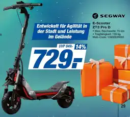 expert Techno Land SEGWAY E-Scooter ZT3 Pro D Angebot