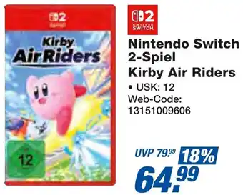 expert Techno Land Nintendo Switch 2-Spiel Kirby Air Riders Angebot