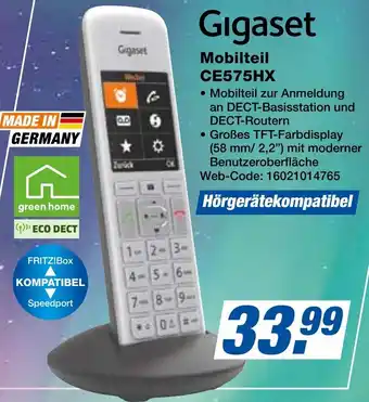 expert Techno Land Gigaset Mobilteil CE575HX Angebot