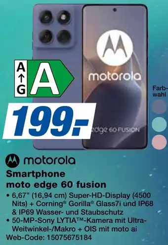 expert Techno Land Motorola Smartphone moto edge 60 fusion Angebot