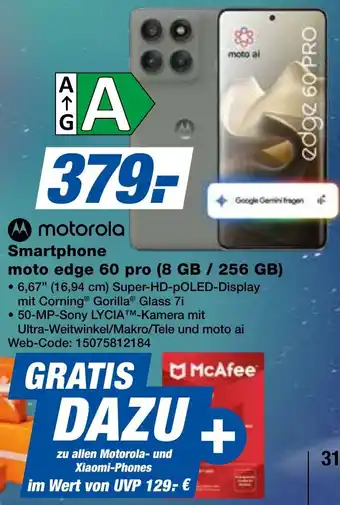 expert Techno Land Motorola Smartphone moto edge 60 pro (8 GB / 256 GB) Angebot