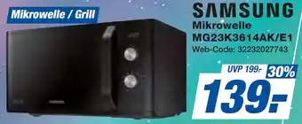 expert Techno Land SAMSUNG Mikrowelle MG23K3614AK/E1 Angebot