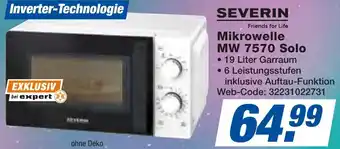 expert Techno Land SEVERIN Mikrowelle MW 7570 Solo Angebot