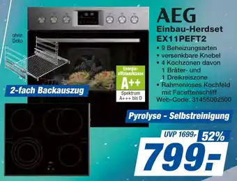 expert Techno Land AEG Einbau-Herdset EX11PEFT2 Angebot