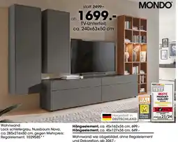 Möbel Martin MONDO Wohnwand Angebot