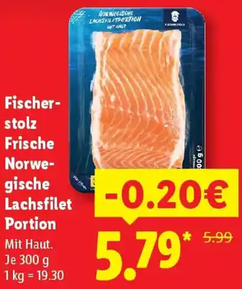 Lidl Fischerstolz Frische Norwegische Lachsfilet Portion Angebot