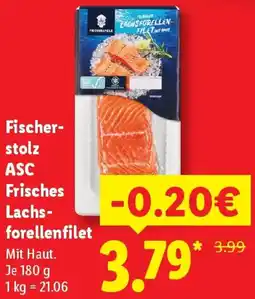 Lidl Fischerstolz ASC Frisches Lachsforellenfilet Angebot