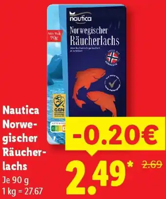 Lidl Nautica Norwegischer Räucherlachs Angebot