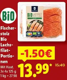 Lidl Fischerstolz Bio Lachsfilet Portionen Angebot