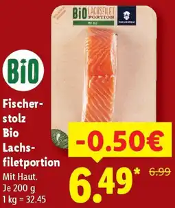 Lidl Fischerstolz Bio Lachsfiletportion Angebot