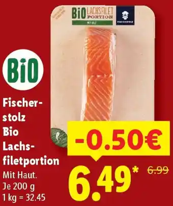 Lidl Fischerstolz Bio Lachsfiletportion Angebot