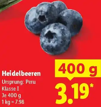 Lidl Heidelbeeren Angebot