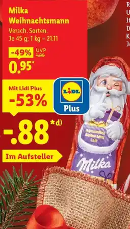Lidl Milka Weihnachtsmann Angebot