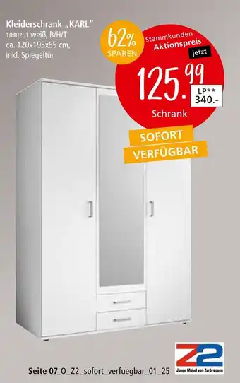 Zurbrüggen Z2 kleiderschrank karl Angebot