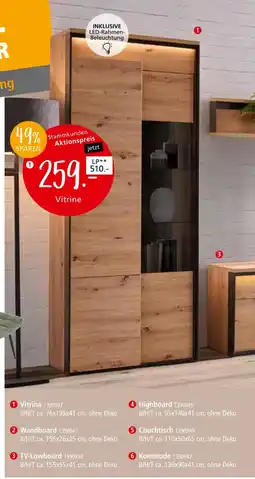 Zurbrüggen Hom´in vitrine Angebot
