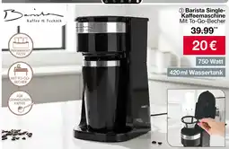 Woolworth Barista single-kaffeemaschine mit to-go-becher Angebot